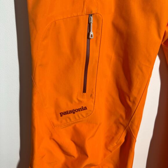 Patagonia Powder Bowl Snow Pants Women XL Orange Gortex Sport Active Pocket - Picture 14 of 15
